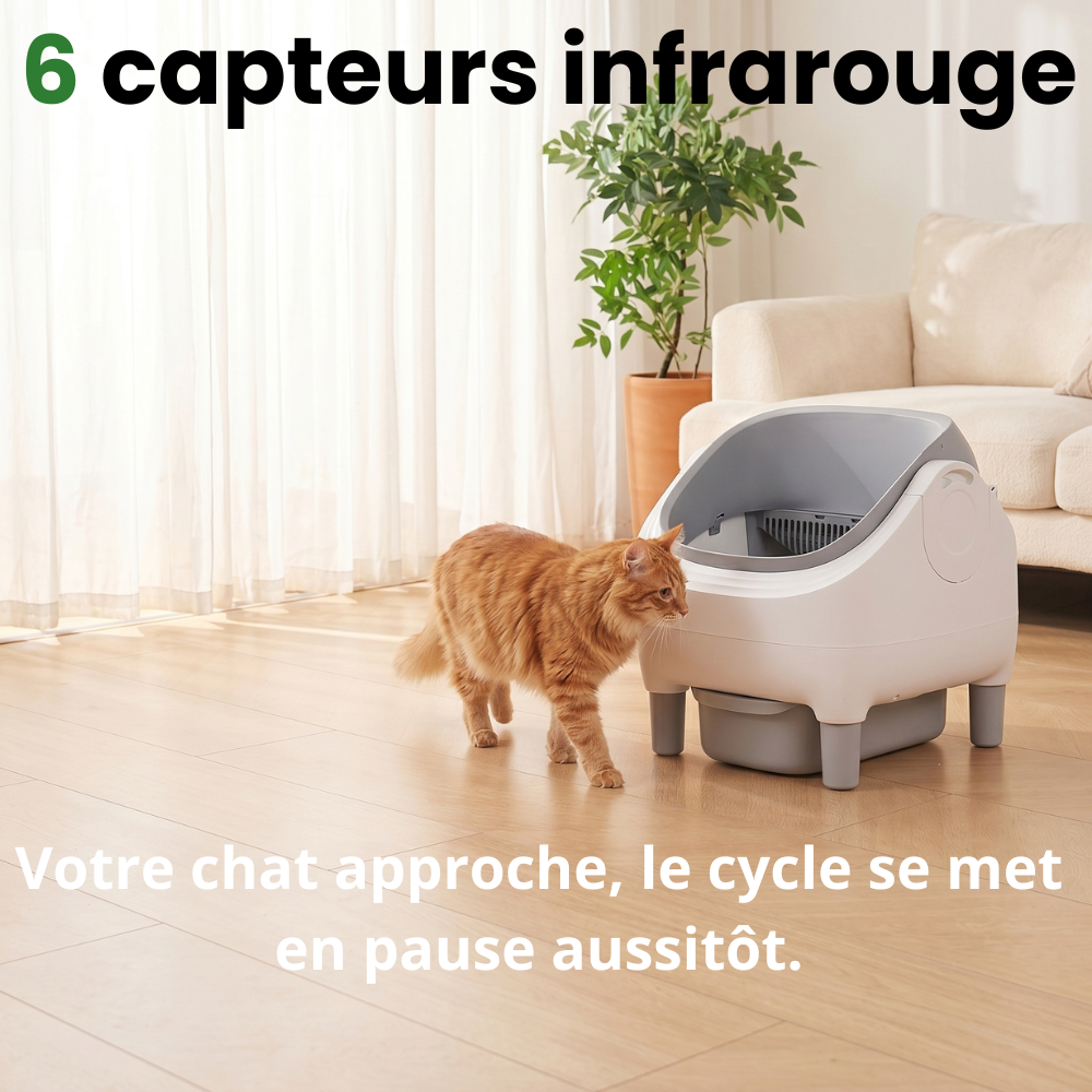 Litière Automatique Grande Capacité - Eclipse