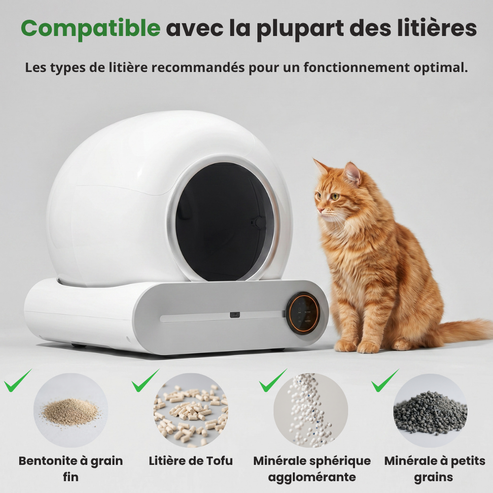 Litière Autonettoyante Chat - Cosmos